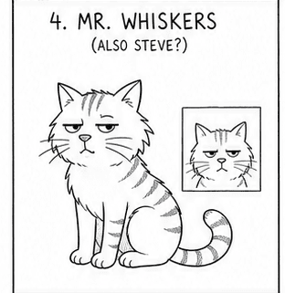 Mr. Whiskers the cat