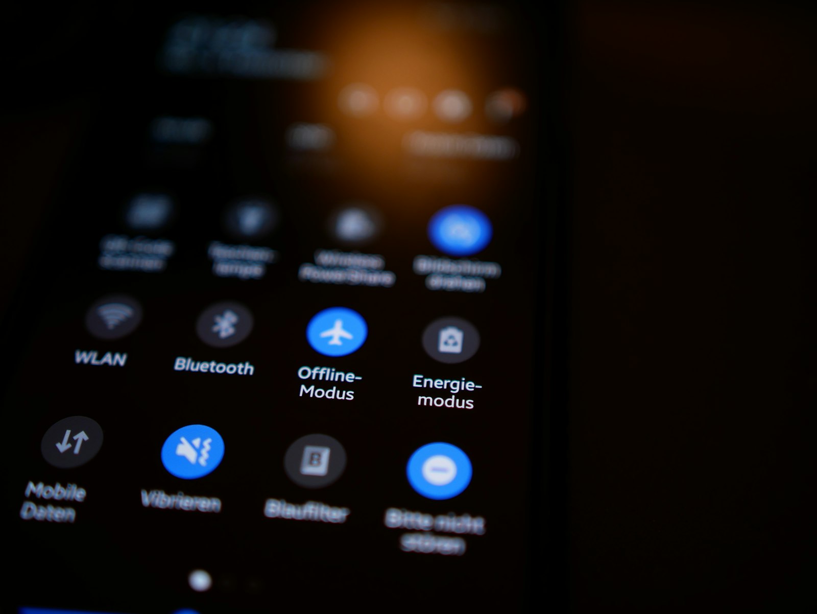 Smartphone illuminated with a voice assistant interface